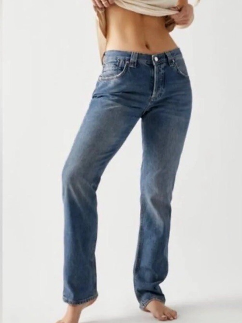 We The Free curvy siren low rise straight leg jeans size 29